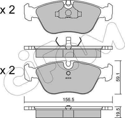 Cifam 822-182-0 - Set placute frana,frana disc aaoparts.ro