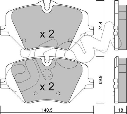 Cifam 822-1354-0 - Set placute frana,frana disc aaoparts.ro