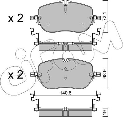 Cifam 822-1356-0 - Set placute frana,frana disc aaoparts.ro