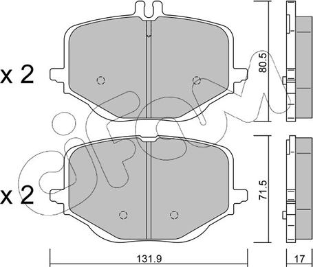 Cifam 822-1314-0 - Set placute frana,frana disc aaoparts.ro