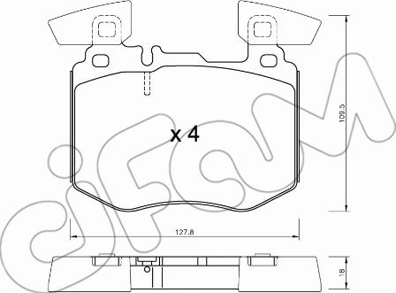 Cifam 822-1310-0 - Set placute frana,frana disc aaoparts.ro
