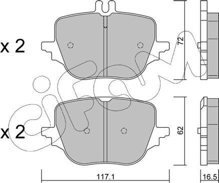 Cifam 822-1313-0 - Set placute frana,frana disc aaoparts.ro