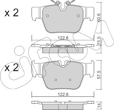 Cifam 822-1267-0 - Set placute frana,frana disc aaoparts.ro