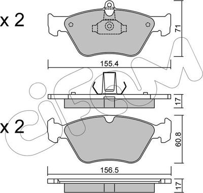 Cifam 822-128-0 - Set placute frana,frana disc aaoparts.ro
