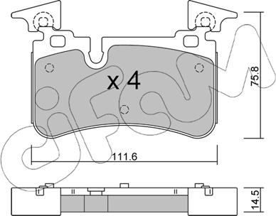 Cifam 822-1223-0 - Set placute frana,frana disc aaoparts.ro