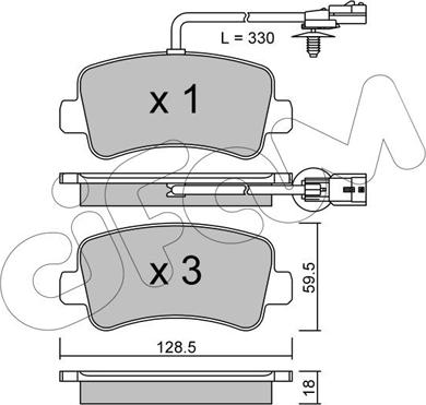 Cifam 822-899-0 - Set placute frana,frana disc aaoparts.ro