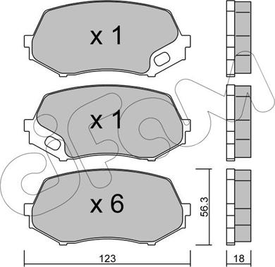 Cifam 822-874-0 - Set placute frana,frana disc aaoparts.ro