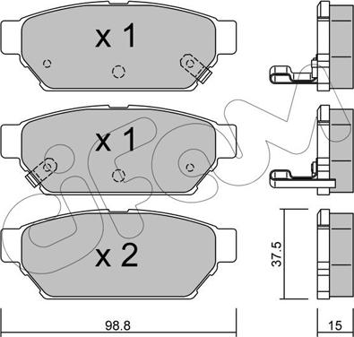 Cifam 822-396-0 - Set placute frana,frana disc aaoparts.ro