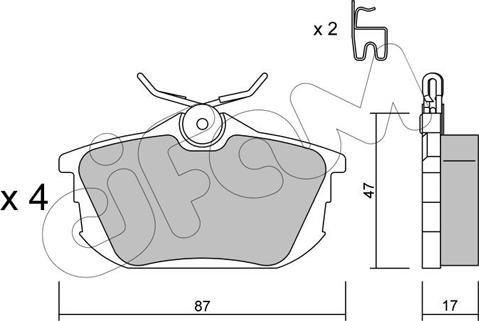 Cifam 822-347-0 - Set placute frana,frana disc aaoparts.ro