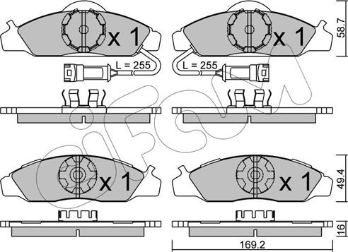 Cifam 822-368-0 - Set placute frana,frana disc aaoparts.ro