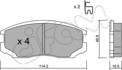 Cifam 822-382-0 - Set placute frana,frana disc aaoparts.ro