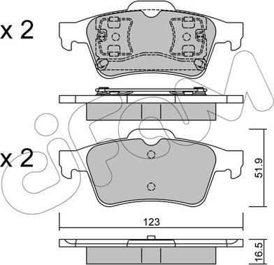 Cifam 822-337-0 - Set placute frana,frana disc aaoparts.ro