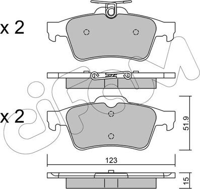 Cifam 822-337-3 - Set placute frana,frana disc aaoparts.ro
