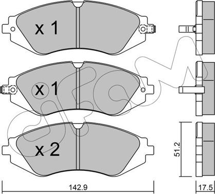 Cifam 822-294-0 - Set placute frana,frana disc aaoparts.ro