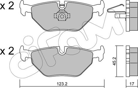 Cifam 822-261-0 - Set placute frana,frana disc aaoparts.ro