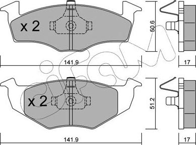 Cifam 822-206-0 - Set placute frana,frana disc aaoparts.ro