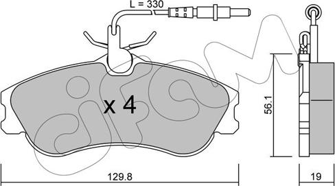 Cifam 822-217-0 - Set placute frana,frana disc aaoparts.ro