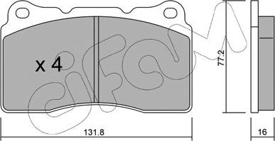 Cifam 822-288-1 - Set placute frana,frana disc aaoparts.ro