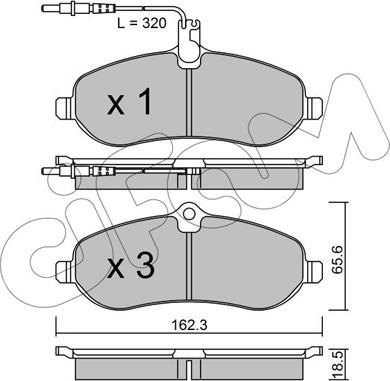 Cifam 822-707-0 - Set placute frana,frana disc aaoparts.ro