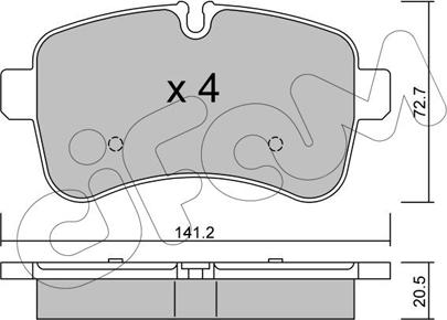 Cifam 822-711-0 - Set placute frana,frana disc aaoparts.ro