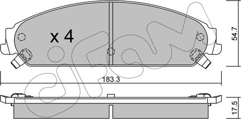 Cifam 822-717-0 - Set placute frana,frana disc aaoparts.ro