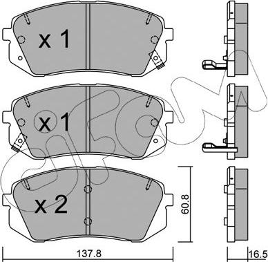 Cifam 822-783-0 - Set placute frana,frana disc aaoparts.ro