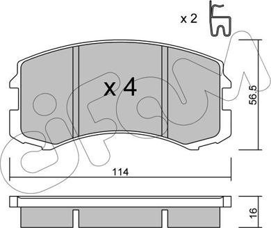 Cifam 822-736-0 - Set placute frana,frana disc aaoparts.ro