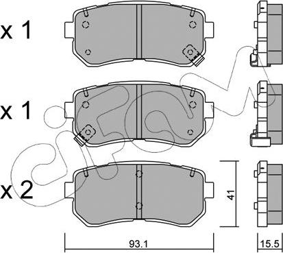 Cifam 822-725-0 - Set placute frana,frana disc aaoparts.ro
