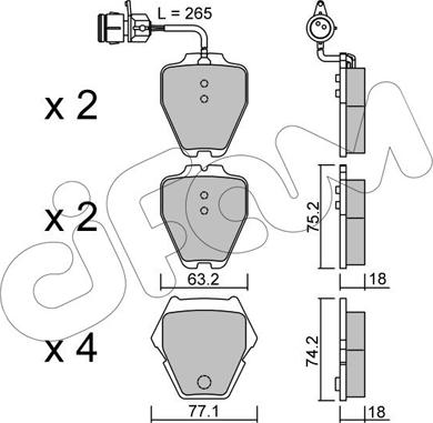 Cifam 822-774-0 - Set placute frana,frana disc aaoparts.ro
