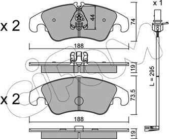Cifam 822-775-0K - Set placute frana,frana disc aaoparts.ro