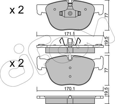 Cifam 822-770-0 - Set placute frana,frana disc aaoparts.ro