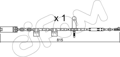 Cifam SU.324 - Senzor de avertizare,uzura placute de frana aaoparts.ro
