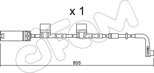 Cifam SU.222 - Senzor de avertizare,uzura placute de frana aaoparts.ro
