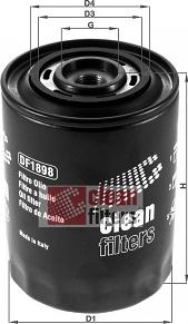 Clean Filters DF1898 - Filtru ulei aaoparts.ro
