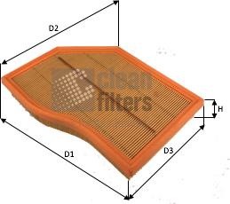 Clean Filters MA3493 - Filtru aer aaoparts.ro