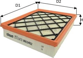 Clean Filters MA3452 - Filtru aer aaoparts.ro