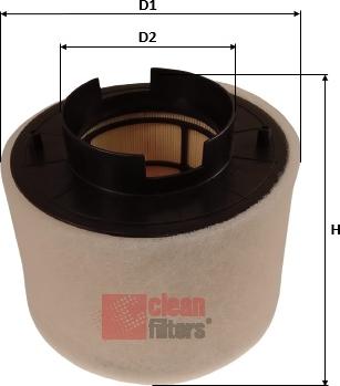 Clean Filters MA3487 - Filtru aer aaoparts.ro