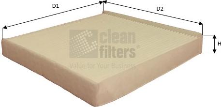 Clean Filters NC2422 - Filtru, aer habitaclu aaoparts.ro