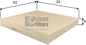 Clean Filters NC2392 - Filtru, aer habitaclu aaoparts.ro