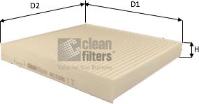 Clean Filters NC2206 - Filtru, aer habitaclu aaoparts.ro