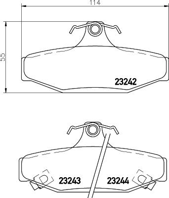 Cobreq N-1497 - Set placute frana,frana disc aaoparts.ro