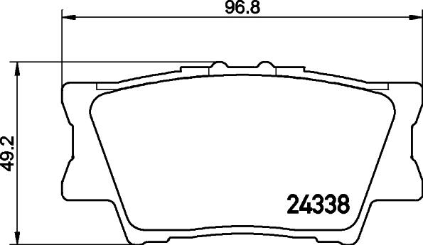 TOYOTA 044660A010 - Set placute frana,frana disc aaoparts.ro