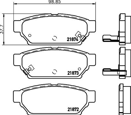 Cobreq N-1488 - Set placute frana,frana disc aaoparts.ro