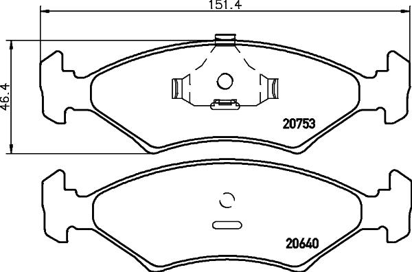 Cobreq N-115 - Set placute frana,frana disc aaoparts.ro