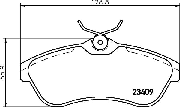 Cobreq N-1164 - Set placute frana,frana disc aaoparts.ro