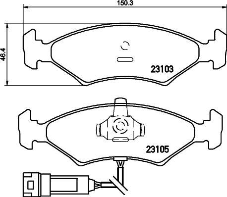 Cobreq N-117 - Set placute frana,frana disc aaoparts.ro
