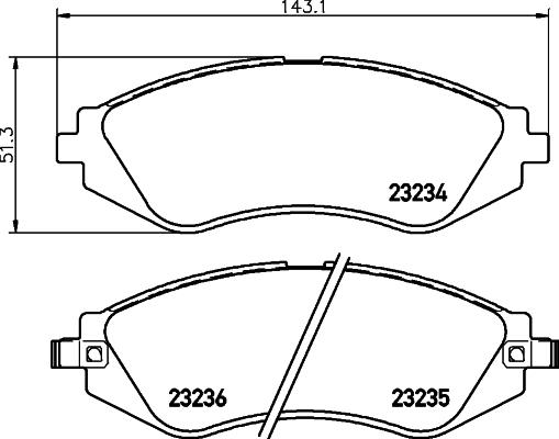 Cobreq N-1223 - Set placute frana,frana disc aaoparts.ro