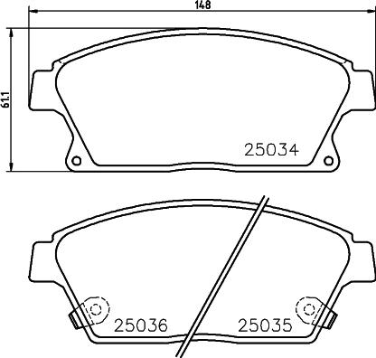 Cobreq N-2012 - Set placute frana,frana disc aaoparts.ro