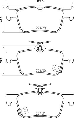 Cobreq N-2039 - Set placute frana,frana disc aaoparts.ro