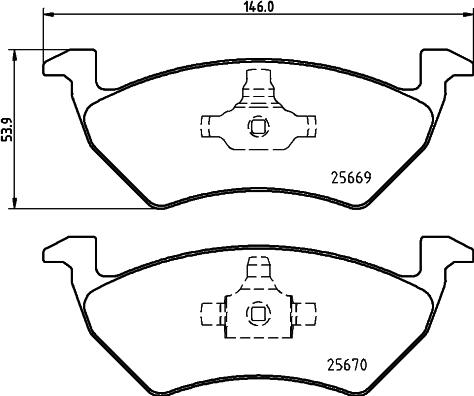 Cobreq N-2178 - Set placute frana,frana disc aaoparts.ro